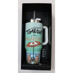 NFL 49er Calling A Timeout In Margaritaville 40oz Bling Tumbler Stainless Steel